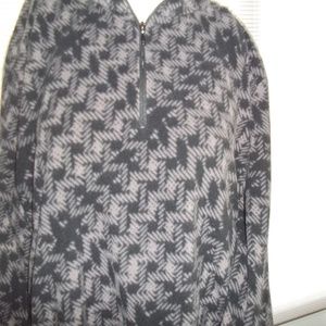 Columbia Fleece Pullover Jacket Black Sz 1X